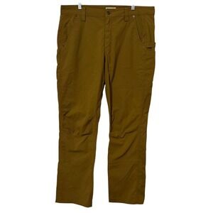 FLYLOW Trailworks Dark Khaki Brown Nylon Canvas Cargo Outdoor Pants Mens 38